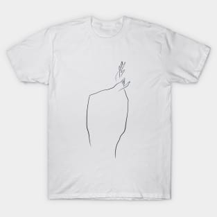Dancing hands (brush line) T-Shirt